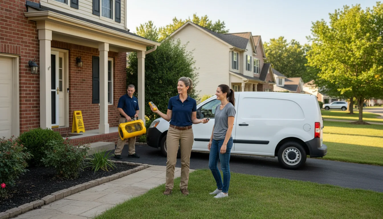 Residential water damage restoration in Fairfax, IA
